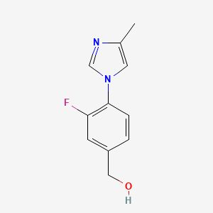 (3-Fluoro-4-(4-methyl-1H-imidazol-1-yl)phenyl)methanol