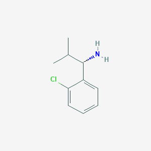 (1S)-1-(2-Chlorophenyl)-2-methylpropan-1-amine hydrochloride