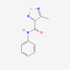 molecular formula C10H9N3OSe B1206787 4-甲基-3-苯基氨基甲酰基-1,2,5-硒二唑 CAS No. 84321-36-8