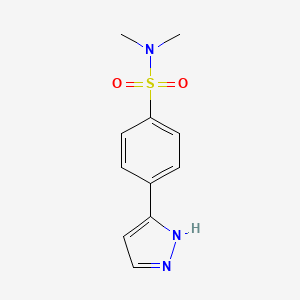 N,N-Dimethyl-4-(1H-pyrazol-3-yl)benzenesulfonamide