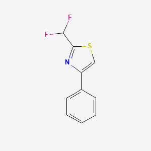 molecular formula C10H7F2NS B12067906 2-(Difluoromethyl)-4-phenylthiazole CAS No. 2149601-28-3