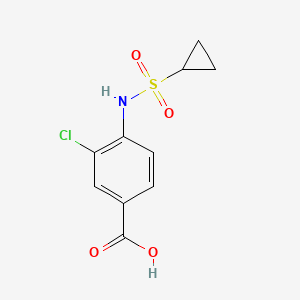 3-Chloro-4-cyclopropanesulfonamidobenzoic acid