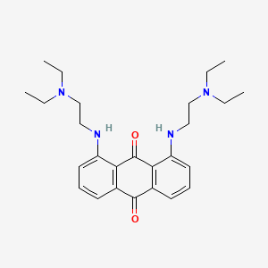 molecular formula C26H36N4O2 B1206797 1,8-双(2-二乙氨基乙氨基)蒽-9,10-二酮 CAS No. 75312-57-1