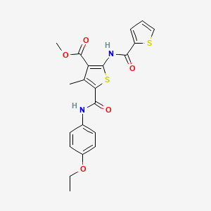 Methyl 5-((4-ethoxyphenyl)carbamoyl)-4-methyl-2-(thiophene-2-carboxamido)thiophene-3-carboxylate