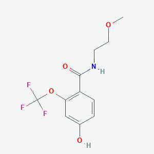 4-Hydroxy-N-(2-methoxy-ethyl)-2-trifluoromethoxy-benzamide