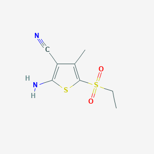 2-Amino-5-(ethylsulfonyl)-4-methylthiophene-3-carbonitrile