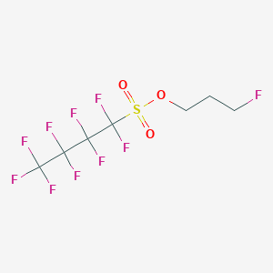 molecular formula C7H6F10O3S B12068036 3-Fluoropropyl nonafluorobutanesulfonate CAS No. 1346521-48-9