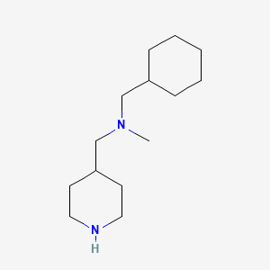 (Cyclohexylmethyl)(methyl)[(piperidin-4-yl)methyl]amine