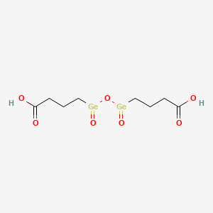 molecular formula C8H14Ge2O7 B1206809 Bis(carboxyethyl)germanium sesquioxide CAS No. 76833-36-8