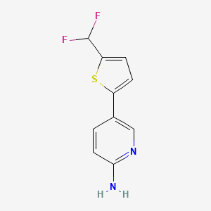 5-[5-(Difluoromethyl)-2-thienyl]pyridin-2-amine