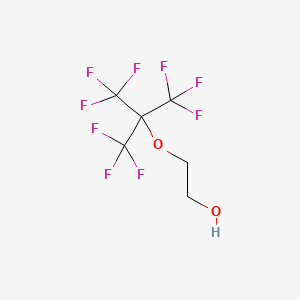 molecular formula C6H5F9O2 B12068136 2-(1,1,1,3,3,3-Hexafluoro-2-(trifluoromethyl)propan-2-yloxy)ethanol 