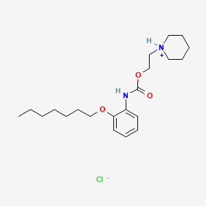molecular formula C21H35ClN2O3 B1206815 Heptacaine CAS No. 55792-21-7
