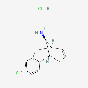 molecular formula C13H15Cl2N B1206818 UNII-S7VK4KIN4B component LWRJZIPAGMGXQJ-DIJVWCDGSA-N 
