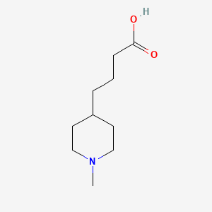 molecular formula C10H19NO2 B12068206 4-(1-Methylpiperidin-4-yl)butanoic acid CAS No. 847499-68-7