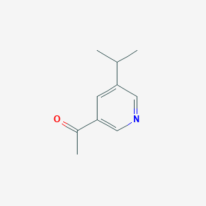 molecular formula C10H13NO B12068212 1-(5-Isopropylpyridin-3-yl)ethanone 