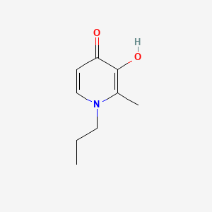 molecular formula C9H13NO2 B1206822 1-Propyl-2-methyl-3-hydroxypyrid-4-one CAS No. 30652-13-2