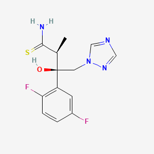 (2S,3R)-3-(2,5-Difluorophenyl)-3-hydroxy-2-methyl-4-(1H-1,2,4-triazol-1-yl)butanethioamide