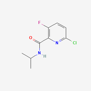 molecular formula C9H10ClFN2O B12068258 6-Chloro-3-fluoro-N-isopropylpicolinamide 