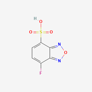 molecular formula C6H3FN2O4S B1206826 2,1,3-Benzoxadiazole-4-sulfonic acid, 7-fluoro- CAS No. 91575-54-1