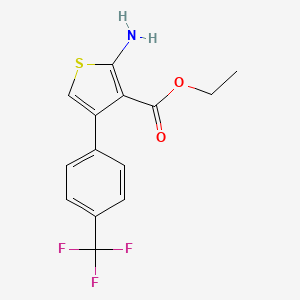 Ethyl 2-amino-4-(4-(trifluoromethyl)phenyl)thiophene-3-carboxylate