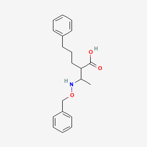 molecular formula C20H25NO3 B12068303 (R)-2-((S)-1-(Benzyloxyamino)ethyl)-5-phenylpentanoicacid 