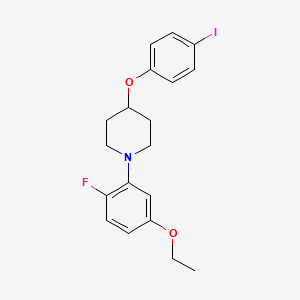 molecular formula C19H21FINO2 B12068305 1-(5-Ethoxy-2-fluorophenyl)-4-(4-iodophenoxy)piperidine 