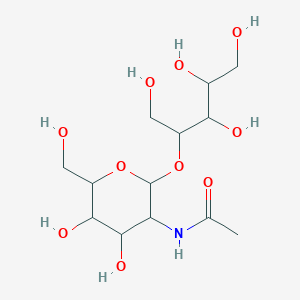 molecular formula C13H25NO10 B12068376 4-O-(2-Acetamido-2-deoxy-beta-glucopyranosyl)ribitol 