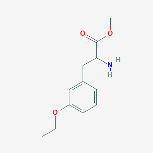 molecular formula C12H17NO3 B12068384 Methyl 2-amino-3-(3-ethoxyphenyl)propanoate 