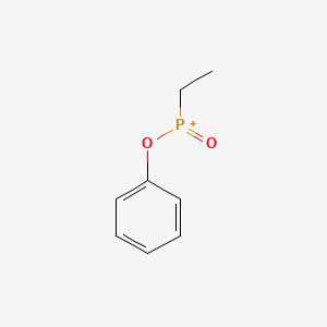 molecular formula C8H10O2P+ B12068390 Phosphinic acid, ethyl-, phenyl ester 