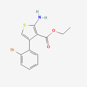 molecular formula C13H12BrNO2S B12068397 Ethyl 2-amino-4-(2-bromophenyl)thiophene-3-carboxylate 