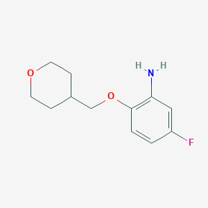 5-Fluoro-2-[(oxan-4-yl)methoxy]aniline