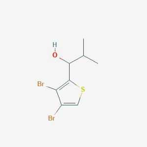 molecular formula C8H10Br2OS B12068530 1-(3,4-Dibromothiophen-2-yl)-2-methylpropan-1-ol 