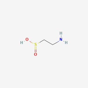 molecular formula C2H7NO2S B1206854 Hypotaurine CAS No. 300-84-5
