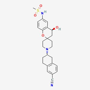 molecular formula C25H29N3O4S B12068569 MK-499 free base, (S,S)- CAS No. 159516-01-5