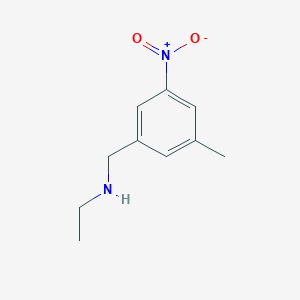 molecular formula C10H14N2O2 B12068588 N-ethyl-N-(3-methyl-5-nitrobenzyl)amine 