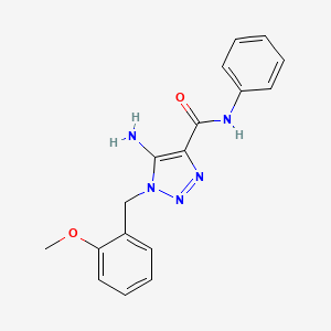 1H-1,2,3-Triazole-4-carboxamide, 5-amino-1-[(2-methoxyphenyl)methyl]-N-phenyl-