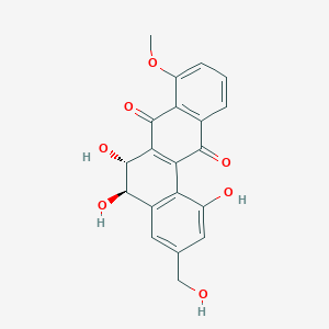 molecular formula C20H16O7 B1206861 (5R,6R)-1,5,6-三羟基-3-(羟甲基)-8-甲氧基-5,6-二氢苯并[a]蒽-7,12-二酮 