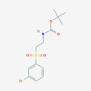 molecular formula C13H18BrNO4S B12068614 tert-Butyl (2-((3-bromophenyl)sulfonyl)ethyl)carbamate 