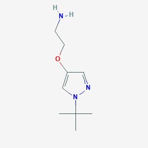 2-[(1-tert-Butyl-1H-pyrazol-4-yl)oxy]ethan-1-amine