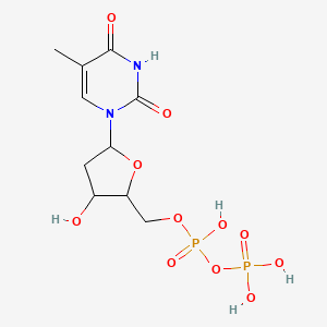 1-{2-Deoxy-5-o-[hydroxy(phosphonooxy)phosphoryl]pentofuranosyl}-5-methylpyrimidine-2,4(1h,3h)-dione