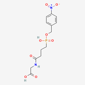molecular formula C13H17N2O8P B1206864 4-硝基苄基膦酰丁酰甘氨酸 CAS No. 147104-11-8