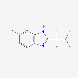 6-Methyl-2-(1,1,2,2-tetrafluoroethyl)-1H-benzimidazole