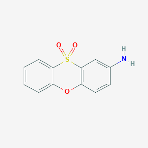 molecular formula C12H9NO3S B1206872 2-吩噻嗪胺-10,10-二氧化物 