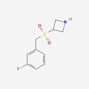 molecular formula C10H12FNO2S B12068728 3-((3-Fluorobenzyl)sulfonyl)azetidine 