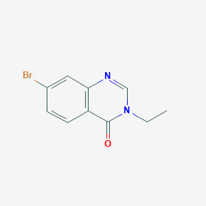 molecular formula C10H9BrN2O B12068733 7-Bromo-3-ethylquinazolin-4(3H)-one 