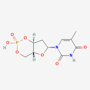 molecular formula C10H13N2O7P B1206874 3',5'-环状dTMP CAS No. 6453-60-7