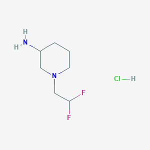 1-(2,2-Difluoroethyl)piperidin-3-amine hydrochloride