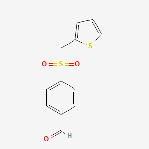 4-((Thiophen-2-ylmethyl)sulfonyl)benzaldehyde