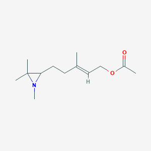 (E)-3-Methyl-5-(1,3,3-trimethylaziridin-2-yl)pent-2-en-1-yl acetate