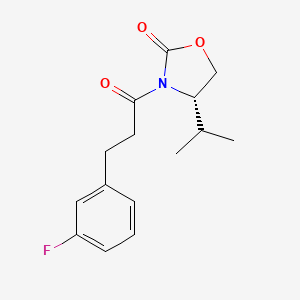 (S)-3-(3-(3-fluorophenyl)propanoyl)-4-isopropyloxazolidin-2-one